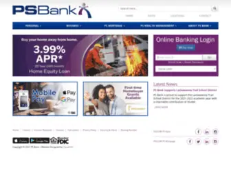Psbanking.com(PS Bank) Screenshot