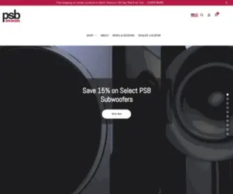 PSBspeakers.com(PSB Speakers) Screenshot