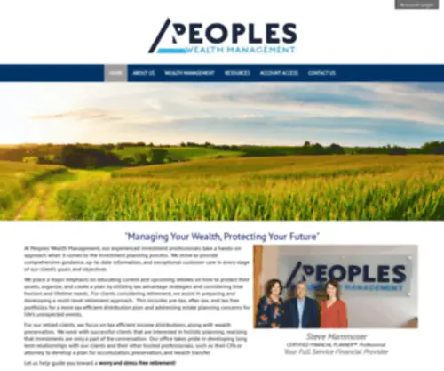 PSbwealth.com(Peoples Wealth Management) Screenshot