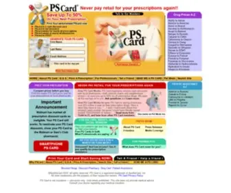 Pscard.com(Prescription Card) Screenshot