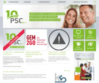 PSC.at(PSC Public Software & Consulting GmbH) Screenshot