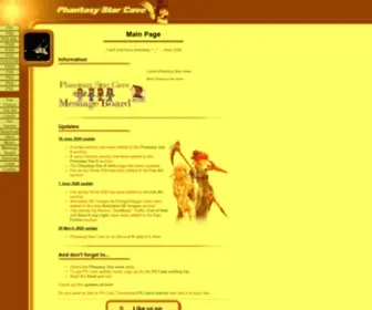 Pscave.com(Phantasy Star Cave) Screenshot