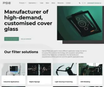 PSC.dk(Market-leading optical filters and cover glass solutions) Screenshot