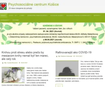 Pscentrum.sk(Psychosociálne centrum Košice) Screenshot