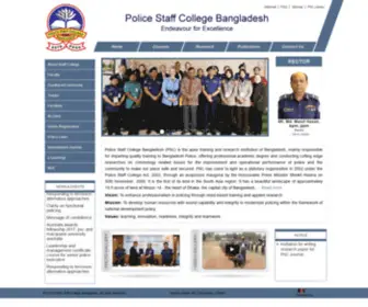 PSC.gov.bd(Police Staff College Bangladesh) Screenshot