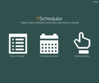 PScheduler.com(Schedule Creation) Screenshot