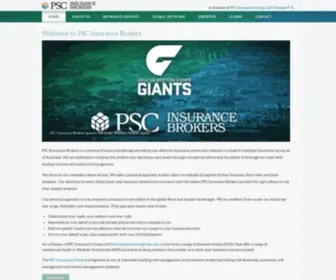 Pscinsurance.com.au(Australian Insurance Brokers) Screenshot