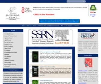 Pscipub.com(Science Publication) Screenshot
