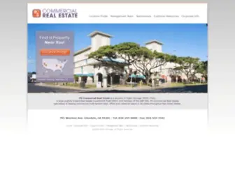 Pscommercialrealestate.com(Commercial Rentals from Public Storage) Screenshot