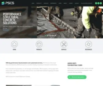 PSCS-LLC.com(PSCS Providing the best solutions for industrial concrete flooring) Screenshot