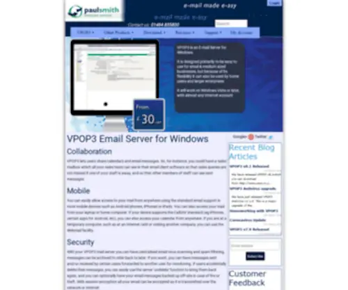 PSCS.co(Paul Smith Computer Services) Screenshot