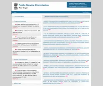 PSCwbapplication.in(Public Service Commission) Screenshot
