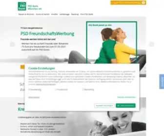 PSD-Muenchen.de(PSD Bank München eG) Screenshot