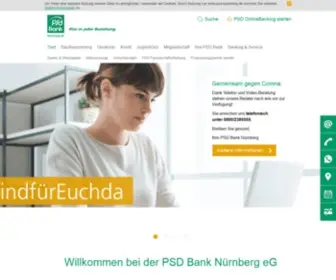 PSD-Nuernberg.de(PSD Bank Nürnberg eG) Screenshot