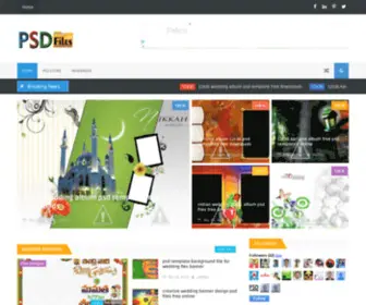 PSdfiles.in(A blog about for photoshop psd templates free download) Screenshot