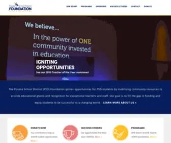 PSdfoundation.org(Poudre School District Foundation) Screenshot