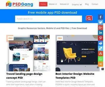 PSdgang.com(Download free PSDs) Screenshot