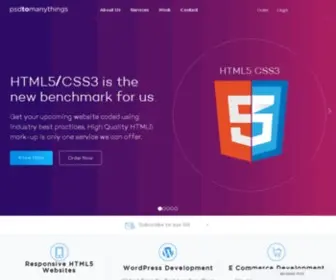 PSdtomanythings.com(PSD to HTML) Screenshot