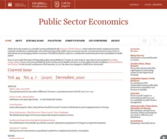 Pse-Journal.hr(Public Sector Economics) Screenshot