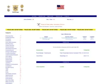Psea.com(Police chief jobs) Screenshot