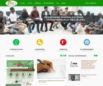 Psej.net(Programme Sénégalais pour l'Entrepreneuriat des Jeunes) Screenshot