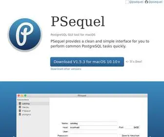 Psequel.com(A PostgreSQL GUI Tool for macOS) Screenshot