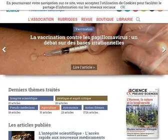 Pseudo-Sciences.org(Afis Science) Screenshot