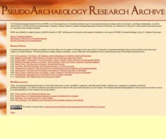 Pseudoarchaeology.org(PseudoArchaeology Research Archive (PARA)) Screenshot