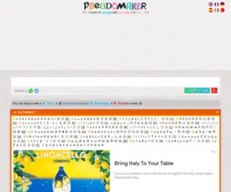 Pseudomaker.com(Pseudomaker) Screenshot