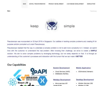 Pseudoscops.com(Keep it simple) Screenshot