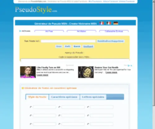 Pseudostyle.com(Pseudo Style) Screenshot