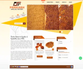 Psfindia.net(Shellac Flakes manufacturers) Screenshot