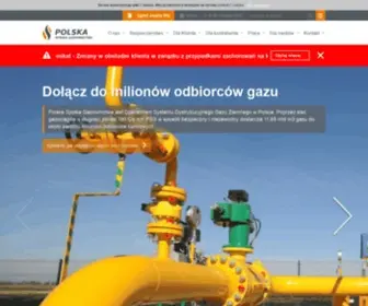 Psgaz.pl(Polska Spółka Gazownictwa sp) Screenshot