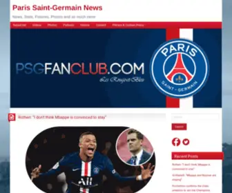 PSgfanclub.com(Paris Saint) Screenshot