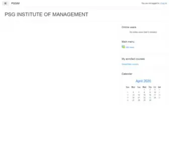 Psgimlms.in(PSG Institute of Management) Screenshot