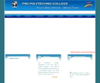 PSgpolytech.ac.in(PSG Polytechnic College PSG PTC) Screenshot