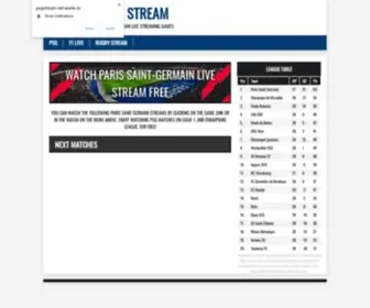 PSGStream.net(Watch Ligue 1 matches Live Streaming free) Screenshot