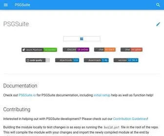 PSgsuite.io(PSGSuite) Screenshot