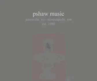 Pshawmusic.com(Pshaw music) Screenshot