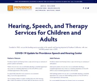 PSHC.org(Providence Speech and Hearing Center was founded in 1965 and) Screenshot
