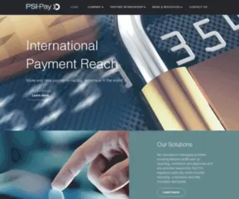 Psi-Pay.co.uk(PSI-Pay : Home) Screenshot