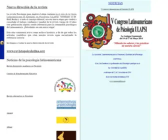 Psicolatina.org(Psicología para América Latina) Screenshot