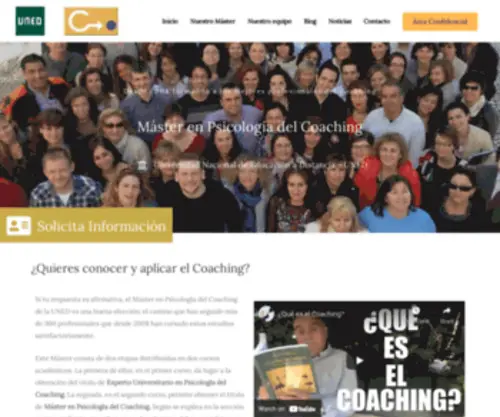 Psicologiadelcoaching.es(Máster en Psicología del Coaching de la UNED) Screenshot