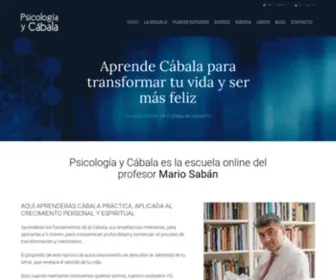 Psicologiaycabala.com(Escuela online de Mario Sabán) Screenshot
