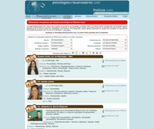 Psicologosenbuenosaires.com(Los) Screenshot