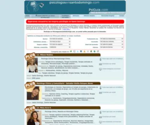 Psicologosensantodomingo.com(Psicólogos en Santo Domingo) Screenshot