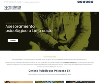 Psicologosprincesa81.com(Psicólogos Madrid) Screenshot