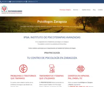 Psicologoszaragoza-Ipsia.com(Psicólogos Zaragoza) Screenshot