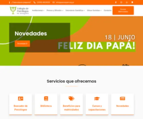 Psicoquen.org.ar(Colegio) Screenshot