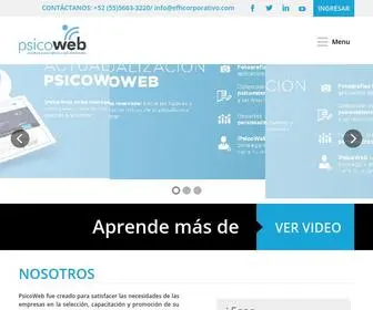 Psicowebecuador.com(26 pruebas psicométricas en línea diseñadas para medir) Screenshot